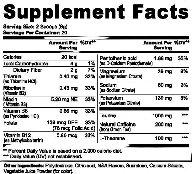 Energy Powder (Yuzu Flavor) Intense